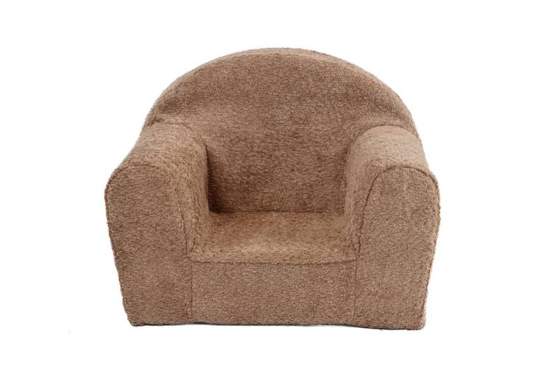 FORTISLINE Kindersessel Mini in Teddy-Stoff Kuschelsessel Babysessel Spielsessel rund, Der Bezug ist abnehmbar und waschbar von FORTISLINE