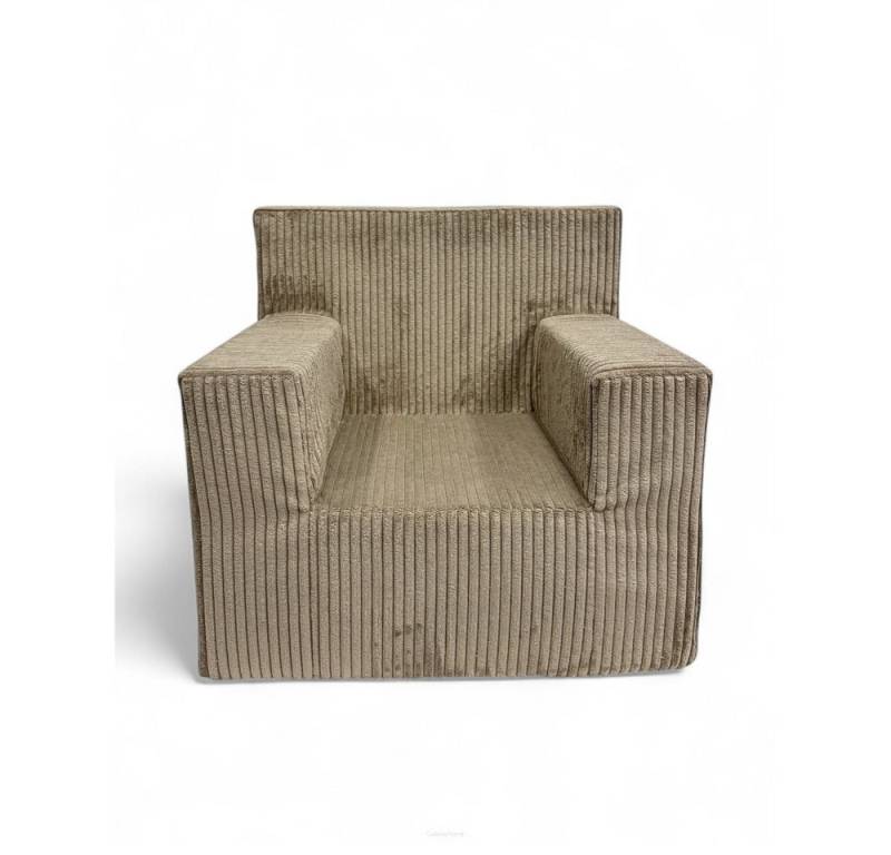 FORTISLINE Kindersessel aus Schaumstoff mit abnehmbarem Cordbezug Kinderzimmer 5 Farben, mit Relaxfunktion von FORTISLINE