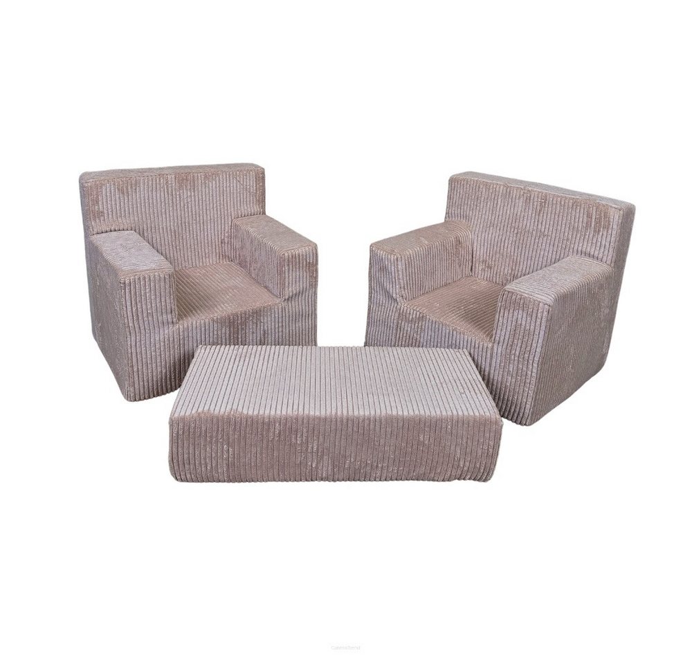 FORTISLINE Kindersitzgruppe Kinderset aus zwei Sesseln und einem Tisch Rosalia aus Cord Zimmer FORTISLINE Kindersitzgruppe Kinderset aus zwei Sesseln und einem Tisch Rosalia aus Cord Zimmer von FORTISLINE