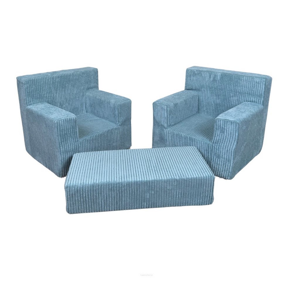 FORTISLINE Kindersitzgruppe Kinderset aus zwei Sesseln und einem Tisch Rosalia aus Cord Zimmer FORTISLINE Kindersitzgruppe Kinderset aus zwei Sesseln und einem Tisch Rosalia aus Cord Zimmer von FORTISLINE