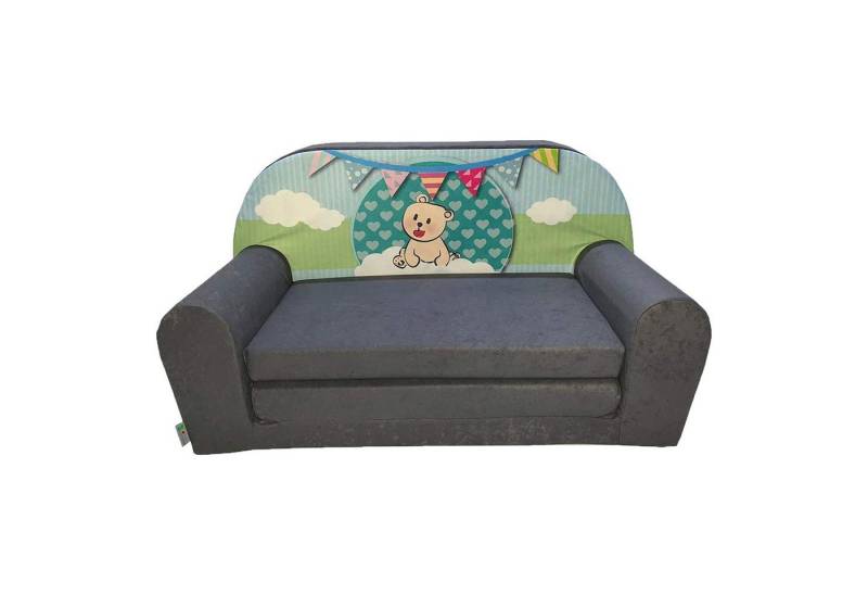 FORTISLINE Kindersitzgruppe Kindersofa "MINI" Kindercouch zum Aufklappen W386 von FORTISLINE
