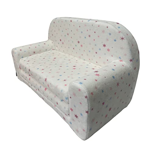 FORTISLINE – Kindersofa MINI ausklappbar 40x78x45cm - Kindersofa für Kinder 2in1 - Kindercouch ausklappbar - Schlafcouch aus Schaumstoff - Abnehmbarer Bezug - Viele Motive von FORTISLINE