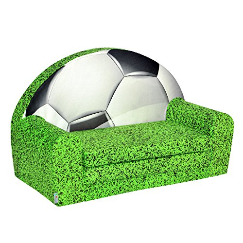 FORTISLINE Kindersofa Mini zum Aufklappen Football 4 W421_05 von FORTISLINE