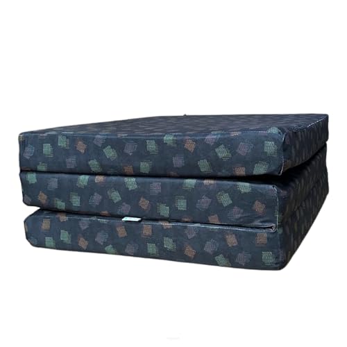 FORTISLINE - Klappmatratze 180x65x7cm - 3-teilige Faltmatratze - H2 Gästematratze - Camping Faltbare - Kamping Bett - Waschbar Bezug - Erwachsene Klappbar - Reisematratze - Schaumstoff Matratze von FORTISLINE