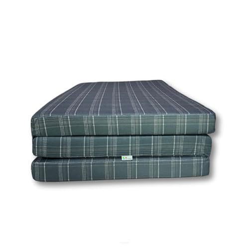 FORTISLINE - Klappmatratze 195x60x9cm - 3-teilige Faltmatratze - H2 Gästematratze - Camping Faltbare - Kamping Bett - Waschbar Bezug - Erwachsene Klappbar - Reisematratze - Schaumstoff Matratze FORTISLINE - Klappmatratze 195x60x9cm - 3-teilige Faltmatratze - H2 Gästematratze - Camping Faltbare - Kamping Bett - Waschbar Bezug - Erwachsene Klappbar - Reisematratze - Schaumstoff Matratze von FORTISLINE