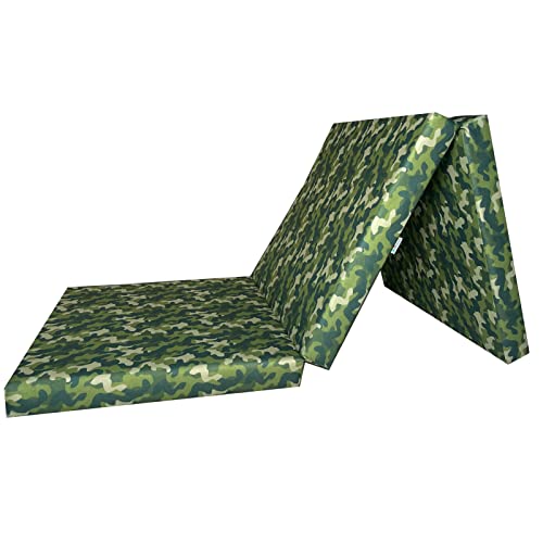 FORTISLINE - Klappmatratze 195x80x9cm - 3-teilige Faltmatratze - H2 Gästematratze - Camping Faltbare - Kamping Bett - Waschbar Bezug - Erwachsene Klappbar - Reisematratze - Schaumstoff Matratze FORTISLINE - Klappmatratze 195x80x9cm - 3-teilige Faltmatratze - H2 Gästematratze - Camping Faltbare - Kamping Bett - Waschbar Bezug - Erwachsene Klappbar - Reisematratze - Schaumstoff Matratze von FORTISLINE
