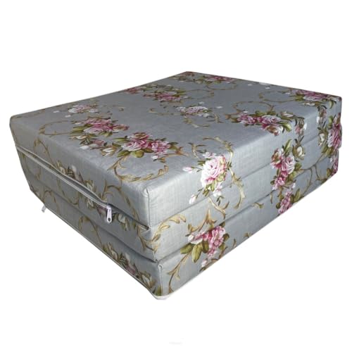 FORTISLINE - Klappmatratze 195x60x9cm - 3-teilige Faltmatratze - H2 Gästematratze - Camping Faltbare - Kamping Bett - Waschbar Bezug - Erwachsene Klappbar - Reisematratze - Schaumstoff Matratze FORTISLINE - Klappmatratze 195x60x9cm - 3-teilige Faltmatratze - H2 Gästematratze - Camping Faltbare - Kamping Bett - Waschbar Bezug - Erwachsene Klappbar - Reisematratze - Schaumstoff Matratze von FORTISLINE