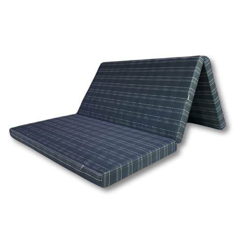 FORTISLINE - Klappmatratze 195x120x8cm - 3-teilige Faltmatratze - H2 Gästematratze - Camping Faltbare - Kamping Bett - Waschbar Bezug - Erwachsene Klappbar - Reisematratze - Schaumstoff Matratze FORTISLINE - Klappmatratze 195x120x8cm - 3-teilige Faltmatratze - H2 Gästematratze - Camping Faltbare - Kamping Bett - Waschbar Bezug - Erwachsene Klappbar - Reisematratze - Schaumstoff Matratze von FORTISLINE