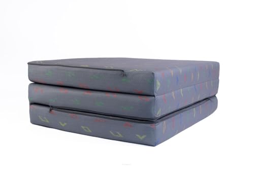 FORTISLINE - Klappmatratze 195x80x9cm - 3-teilige Faltmatratze - H2 Gästematratze - Camping Faltbare - Kamping Bett - Waschbar Bezug - Erwachsene Klappbar - Reisematratze - Schaumstoff Matratze FORTISLINE - Klappmatratze 195x80x9cm - 3-teilige Faltmatratze - H2 Gästematratze - Camping Faltbare - Kamping Bett - Waschbar Bezug - Erwachsene Klappbar - Reisematratze - Schaumstoff Matratze von FORTISLINE
