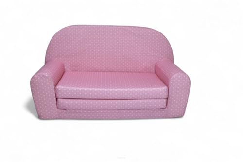 FORTISLINE – Kindersofa MINI ausklappbar 40x78x45cm - Kindersofa für Kinder 2in1 - Kindercouch ausklappbar - Schlafcouch aus Schaumstoff - Abnehmbarer Bezug - Viele Motive von FORTISLINE