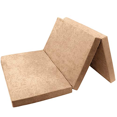 FORTISLINE Klappmatratze Gästematratze 01. Beige XXL - 195x120x8cm W396_01 von FORTISLINE