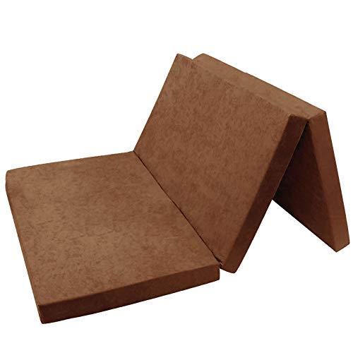 FORTISLINE - Klappmatratze 195x120x8cm - 3-teilige Faltmatratze - H2 Gästematratze - Camping Faltbare - Kamping Bett - Waschbar Bezug - Erwachsene Klappbar - Reisematratze - Schaumstoff Matratze von FORTISLINE