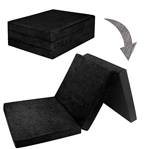 FORTISLINE - Klappmatratze 195x80x9cm - 3-teilige Faltmatratze - H2 Gästematratze - Camping Faltbare - Kamping Bett - Waschbar Bezug - Erwachsene Klappbar - Reisematratze - Schaumstoff Matratze FORTISLINE - Klappmatratze 195x80x9cm - 3-teilige Faltmatratze - H2 Gästematratze - Camping Faltbare - Kamping Bett - Waschbar Bezug - Erwachsene Klappbar - Reisematratze - Schaumstoff Matratze von FORTISLINE