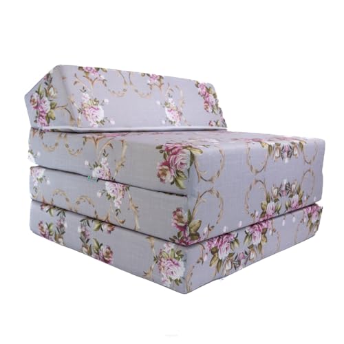 FORTISLINE - Klappmatratze 200x70x10cm - 3-teilige Faltmatratze - H2 Gästematratze - Camping Faltbare - Kamping Bett - Waschbar Bezug - Erwachsene Klappbar - Reisematratze - Schaumstoff Matratze von FORTISLINE