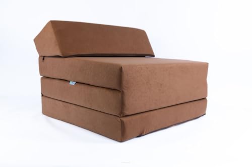 FORTISLINE - Klappmatratze 200x70x10cm - 3-teilige Faltmatratze - H2 Gästematratze - Camping Faltbare - Kamping Bett - Waschbar Bezug - Erwachsene Klappbar - Reisematratze - Schaumstoff Matratze von FORTISLINE