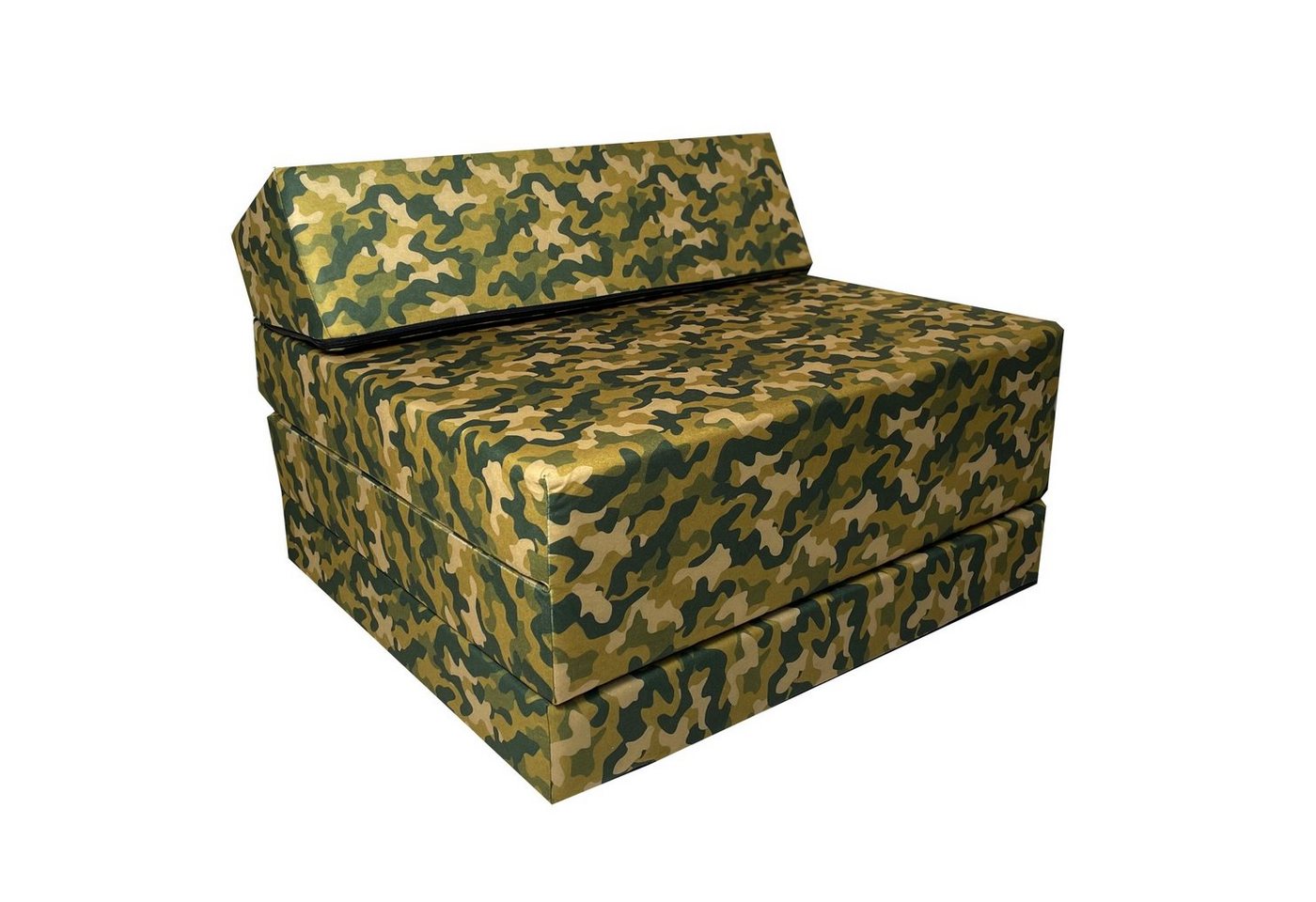 Klappmatratze Klappmatratze Gästematratze CAMO" mit Kopfteil Größe 200x70x10cm, FORTISLINE" von FORTISLINE