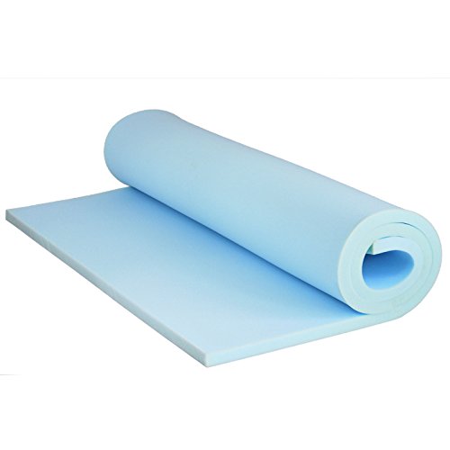 Schaumstoffplatte RG35/43 Topper Polster Auflage Schaumstoff (90 x 200 cm, 9cm) von FORTIS POLSTER