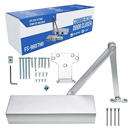 Ultra Heavy Duty Door Closer FS-9807HD - Grade 1 Commercial Standard Automatic Door Closing Mechanism – Durable Metal Casing – for High Traffic Areas - Fitting Instructions – UL Listed Ultra Heavy Duty Door Closer FS-9807HD - Grade 1 Commercial Standard Automatic Door Closing Mechanism – Durable Metal Casing – for High Traffic Areas - Fitting Instructions – UL Listed von FORTSTRONG