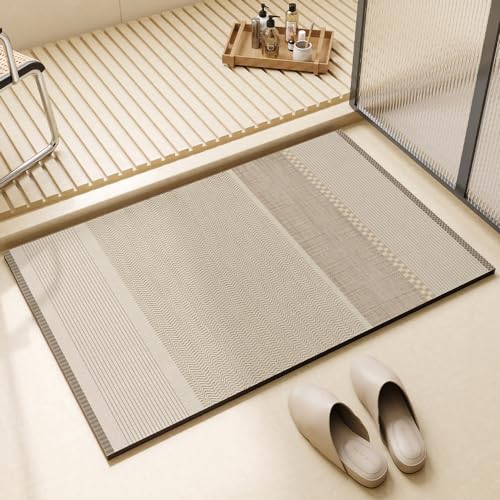 FORTTS Badteppich rutschfeste Weiche Badezimmerteppich/Super Absorbierende Bodenmatte/maschinenwaschbar Badvorleger für Dusche,Badewanne und Toilette,Bedroom 40 x 60 cm(Verbesserte Edition von FORTTS