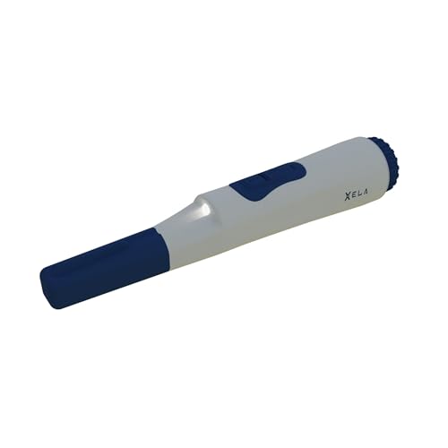 FORTUNA Pinpointer XELA, handlicher Metalldetektor, Lokalisierung Kleiner Objekte an der Oberfläche, Detektion von Metallgegenständen, batteriebetrieben, mit Halterung und Sicherheitskordel von FORTUNA