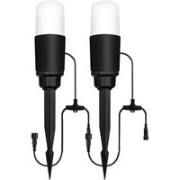 Forum Lapin Pathway 2er-Pack 4000 k LED-Außenspieß, Schwarz, IP65 von FORUM LIGHTING