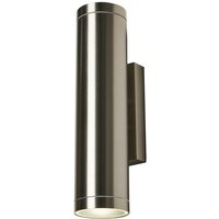 Forum Brean 2-flammige Outdoor-Up-Down-Wandleuchte aus Edelstahl IP44 von FORUM LIGHTING