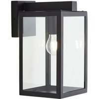 Forum Lighting - Forum Hestia Außenwandlaterne mit Glasscheibe, Schwarz, IP44 von FORUM LIGHTING