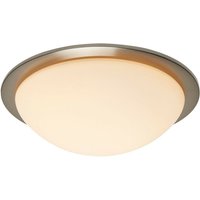 Forum Opie 4000 k LED-Deckenleuchte für Badezimmer, satiniertes Nickel, IP44 von FORUM LIGHTING