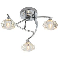 Forum Lighting - Forum Reena 3-flammige Badezimmer-Deckenleuchte, Chrom, IP44 von FORUM LIGHTING