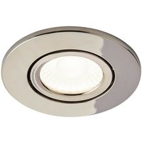 Forum Spa Verstellbares LED-Einbau-Downlight mit Brandschutzklasse 4000 k, Schwarz-Chrom, IP65 von FORUM LIGHTING