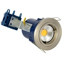 Forum Lighting - Forum Yate Einbau-Downlight, satiniertes Chrom von FORUM LIGHTING