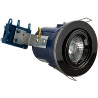 Forum Lighting - Forum Yate Verstellbares, feuerbeständiges Einbau-Downlight in schwarzem Chrom von FORUM LIGHTING