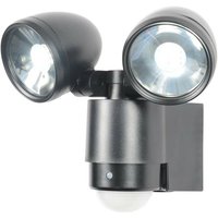 Forum Sirocco pir 6000k led 2-Licht-Außenstrahler Schwarz IP44 von FORUM LIGHTING