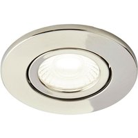 Forum Spa 3er-Pack verstellbare, feuerbeständige LED-Einbaustrahler mit 4000 k, satiniertes Nickel, IP65 von FORUM LIGHTING