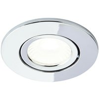 Forum Lighting - Forum Spa 3er-Pack verstellbare LED-Einbau-Downlights mit Brandschutzklasse 4000 k, Chrom, IP65 von FORUM LIGHTING