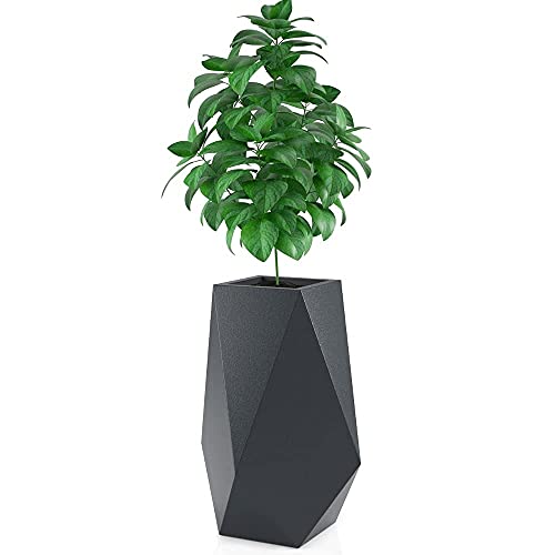FORVEGA, Volcano, High Pot ohne Ablage, Modernes Design, Langlebig, Frostbeständig, Polyethylen, Anthrazit, 80cm von FORVEGA