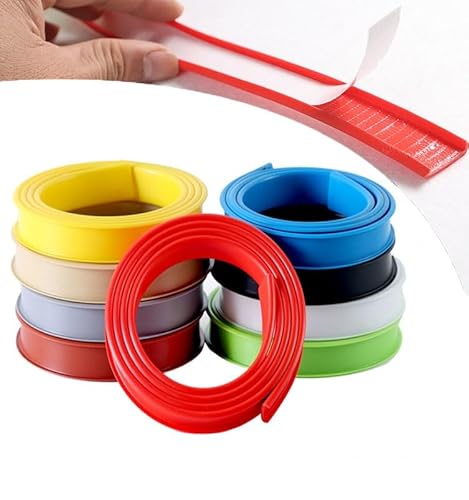 10m Kantenumleimer Selbstklebend Kantenschutz Umleimer Furnierklebeband Kein Aufbügeln, U-Form TPE Möbelkantenband, selbstsichernde Furnier-Randschiene (Color : Green, Size : 16mm) von FORVOLWCO