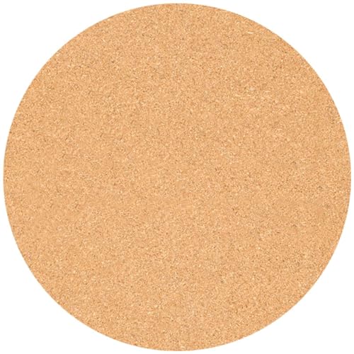 FORVOLWCO 1Stück Korkplatten Selbstklebende Rund Wandkorkplatten mit Starker Klebstoff, Hitzebeständig Korkmatte for DIY Modellbau Basteln Pinnwand Korkfliese (Size : D45CM) von FORVOLWCO