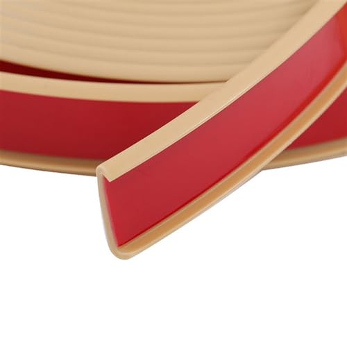 2m Kantenumleimer Selbstklebend Kantenschutz Umleimer Furnierklebeband Kein Aufbügeln, U-Form TPE Möbelkantenband, selbstsichernde Furnier-Randschiene (Color : Khaki, Size : 30mm) von FORVOLWCO