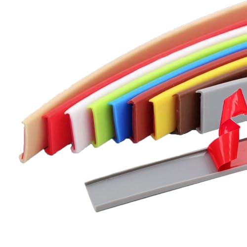 2m Kantenumleimer Selbstklebend Kantenschutz Umleimer Furnierklebeband Kein Aufbügeln, U-Form TPE Möbelkantenband(White,16mm) von FORVOLWCO