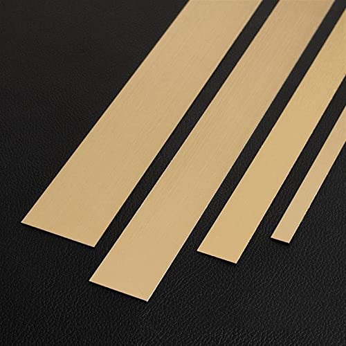 3 Meter Metallisch Spiegelartig Zierleisten Selbstklebend Bordüre Tapete Flexible Zierleisten Sparpaket, Ultra Dünn Kronenformen, Deckenleiste, Schälen und Aufkleben ( Color : Gold Brushed , Size : Wi von FORVOLWCO