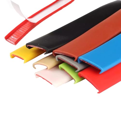 5m Kantenumleimer Selbstklebend Kantenschutz Umleimer Furnierklebeband Kein Aufbügeln, U-Form TPE Möbelkantenband(Red,14mm) von FORVOLWCO