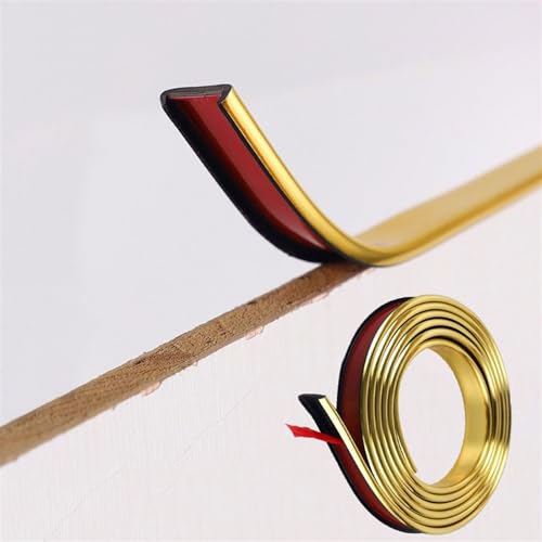 FORVOLWCO 5m Kantenumleimer Selbstklebend Kantenschutz Umleimer Furnierklebeband Kein Aufbügeln, U-Form TPE Möbelkantenband, selbstsichernde Furnier-Randschiene (Size : U7.5mm) von FORVOLWCO