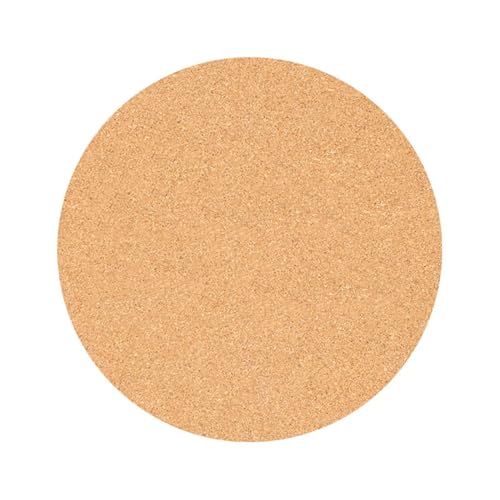 FORVOLWCO 1Stück Korkplatten Selbstklebende Rund Wandkorkplatten mit Starker Klebstoff, Hitzebeständig Korkmatte for DIY Modellbau Basteln Pinnwand Korkfliese (Size : D15CM) von FORVOLWCO