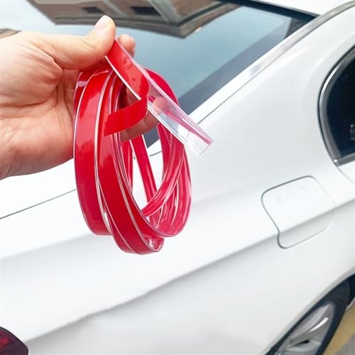 FORVOLWCO 3 Meter Zierleiste Auto Leiste Universal Selbstklebend Flexibel for Auto/LKW-Körper-Seitentür-Fenster-Fensterbuch-Buchse (Size : 10mm(0.39Inch)) von FORVOLWCO