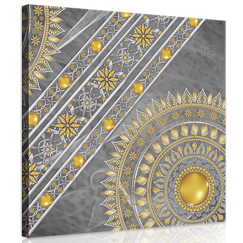 ForWall Bilder Canvas Mandala O5 (40cm. x 40cm.) Leinwandbilder Wandbild AMFPP10123O5 von ForWall