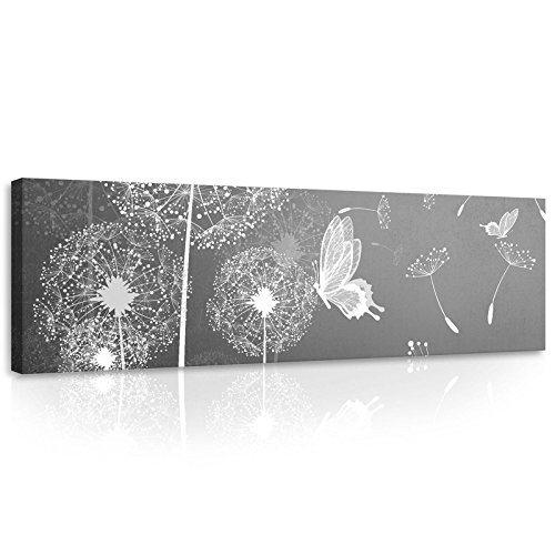 Forwall Bilder Blumen Magnolie Abstrakt 3D Modern Schlafzimmer Wohnzimmer Leinwandbilder Wandbild Kunstdruck Wandbilder Wand Bild auf Leinwand Aufhängefertig (10158, O3 (145 x 45 cm)) von Forwall