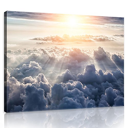 ForWall Bilder Canvas Wolken O1 (100cm. x 75cm.) Leinwandbilder Wandbild AMFPP10109O1 von ForWall