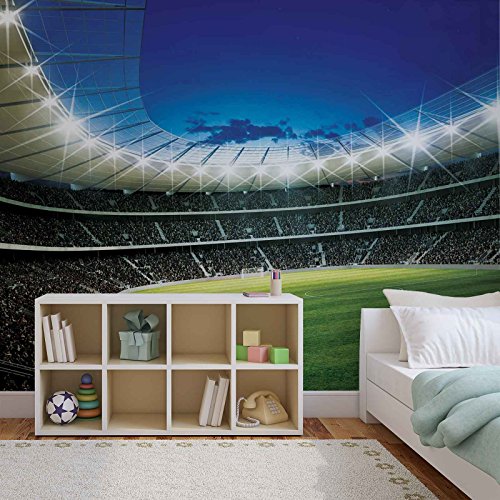 Forwall Vlies Fototapete Tapete Vliestapete Fußball Stadion Kind AF323VEXXL (312cm x 219cm) Photo Wallpaper Mural von Forwall