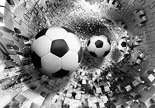 Forwall Fototapete Fussball Sport 3D EFFEKT Jugendzimmer Jungs Kinderzimmer Vlies Tapete UV-Beständig Geruchsfrei Hohe Auflösung Montagefertig (3382, VEXXXL (416x254 cm) 4 Bahnen) von FORWALL